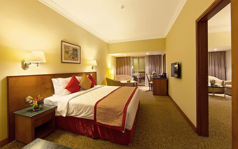 معرفی اتاقهای توئین هتل سان اند اسکای الرقه دبی