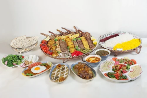 غذاهای ایرانی لذیذ در رستوران Shandiz Palace Dubai Restaurant