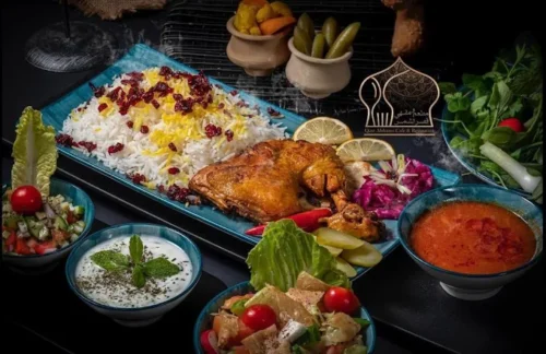 غذاهای ایرانی در رستوران Qasr Alshams Dubai Restaurant
