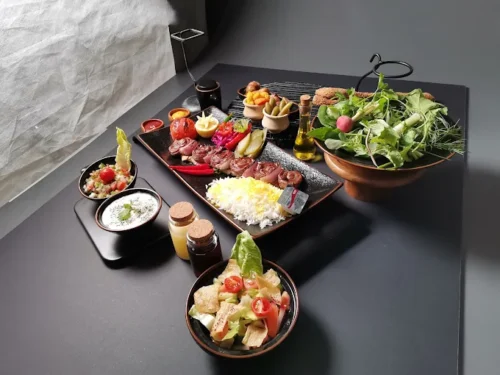 خوراکهای بین المللی رستوران قصر شمس دبی