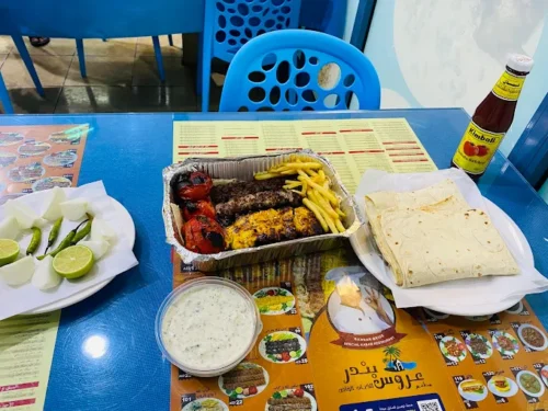 منو غذاهای خانگی در رستوران Bandar Bride Dubai Restaurant