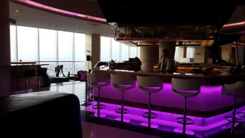 بررسی منو پیش غذا در رستوران The W lounge Dubai Restaurant
